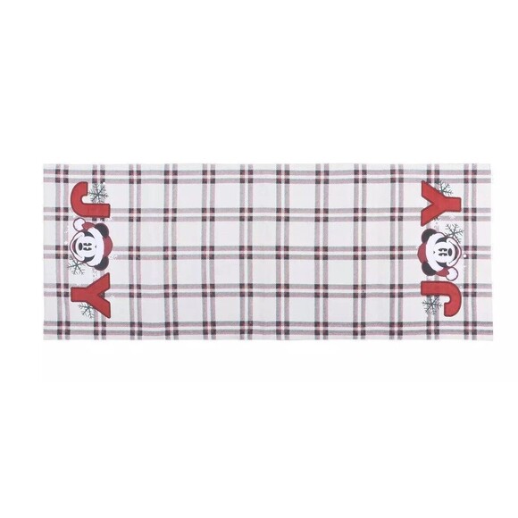 St Nicholas Square Disney Mickey Minne Mouse JOY Table Runner 13x36" - Picture 1 of 6